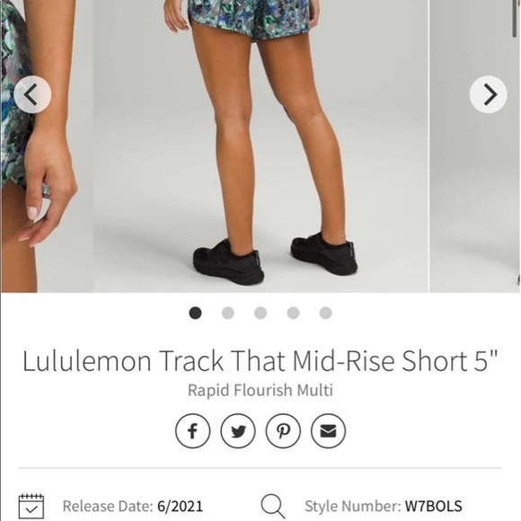 NWOT Lululemon Track That Short Mid Rise - Picture 8 of 10